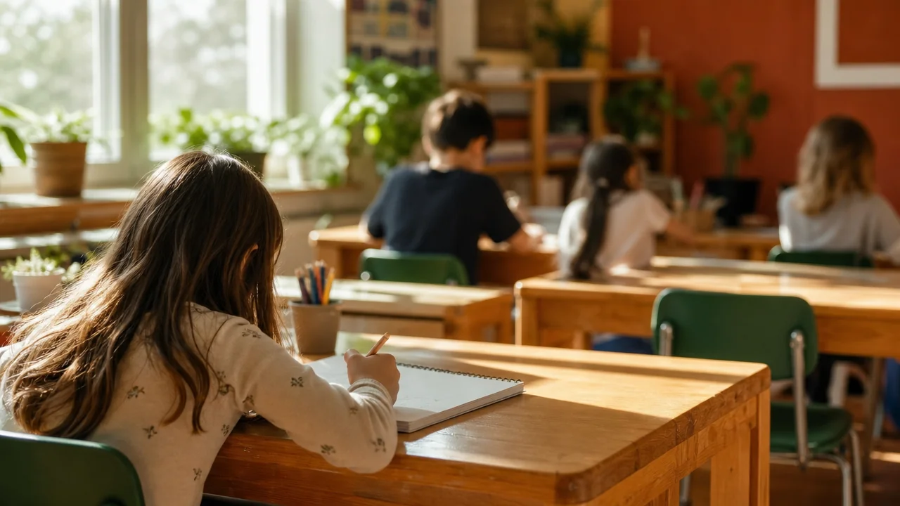 Students celebrating art and culture at school